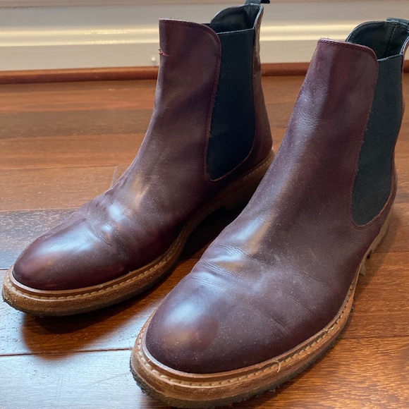 oxblood chelsea boots